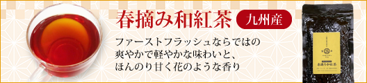 九州産春摘み和紅茶
